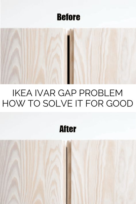 Ivar Hack Cabinets, Ikea Ivar Alcove, Ikea Hack Ivar Cabinet, Ikea Cabinet Fronts Hack, Ikea Hacks Ivar Cabinet, Ivar Ikea Office, Ikea Ivar Built In Hack, Ikea Ivar Door Hack, Diy Narrow Cabinet