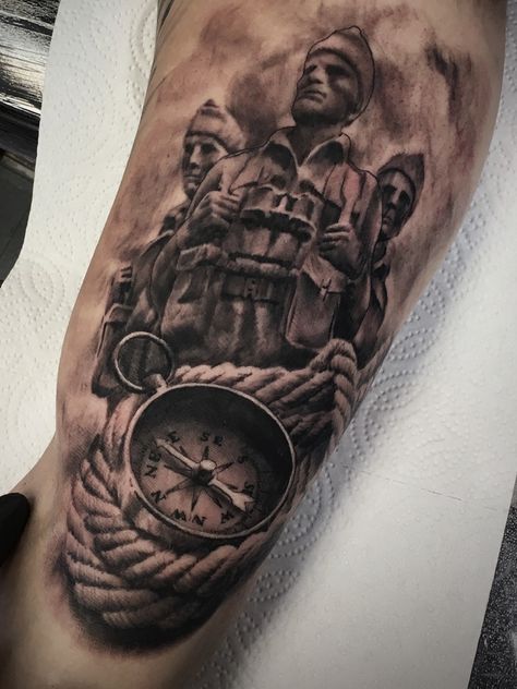 Royal Marines Tattoo, Commando Tattoo, Royal Marines Commando, Nautical Tattoos, Marine Tattoo, Partner Tattoos, Royal Marine Commando, Military Tattoos, Nautical Tattoo