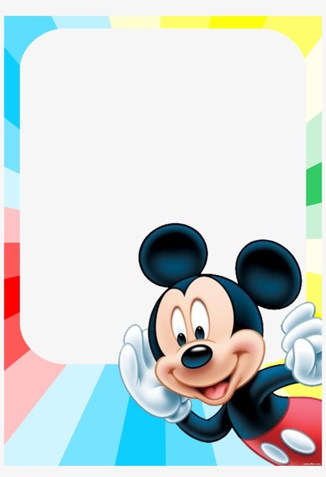 Mickey Mouse Frame, Γενέθλια Mickey Mouse, Mickey Mouse Printables, Mickey Mouse Birthday Invitations, Mickey Mouse Invitation, Fiesta Mickey Mouse, Disney Frames, Shark Themed Birthday Party, Mickey Mouse Images