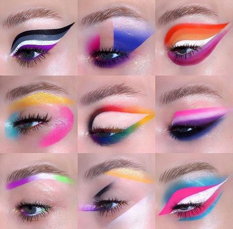 Extravagant Makeup, Makeup Pride, Makeup Challenge, Drag Make-up, Pride Wear, Pride Makeup, Graphic Makeup, Rainbow Makeup, Make Up Videos