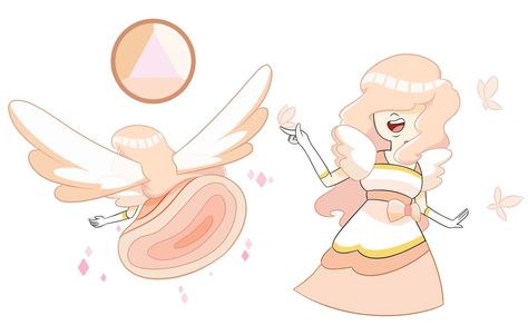 Gem Oc Steven Universe, Sapphire Su, Sapphire Steven Universe, Peach Champagne Sapphire, Steven Universe Fusion, Champagne Sapphire, Pink Diamond Steven Universe, Steven Universe Oc, Steven Universe Anime