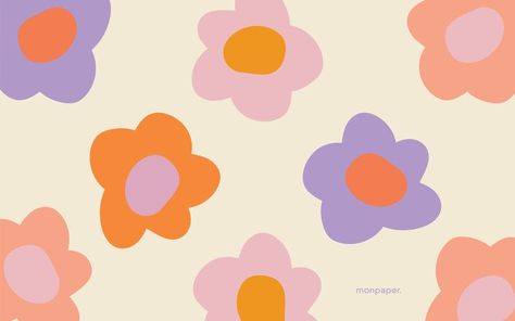 Desktop Wallpaper, Flowers, Pattern, Pink