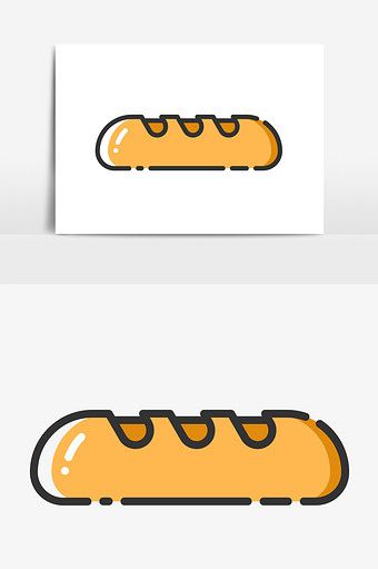 Cute minimalistic MBE style food bread Baguette vector elements#pikbest#graphic-elements Baguette Illustration, Bread Baguette, Food Logos, Simple Images, Baguette Bread, Food Bread, Vector Elements, Banh Mi, Graphic Elements