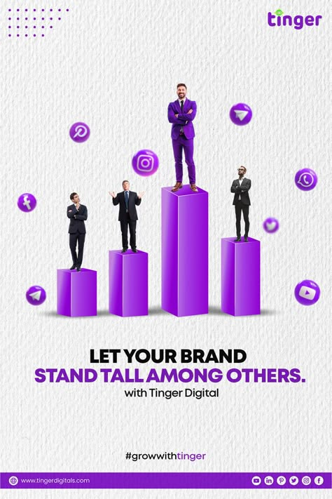 Let your brand stand tall among others with Tinger Digital 

#socialmedia #marketing #socialmediamarketing #digitalmarketing #instagram #branding #business #marketingdigital #seo #design Tinger Digital, Seo Design, Digital Inspiration, Adobe Illustrator Graphic Design, Social Media Marketing Manager, Social Media Advertising Design, 3d Art Drawing, Branding Business, Instagram Branding