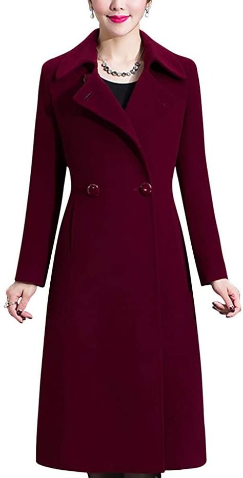 Chic Black Outfits, Pijamas Women, Womens Dress Coats, Wool Coats, Perfect Coat, Long Winter Coats, Peacoat Jacket, Wool Trench Coat, Wool Blend Coat