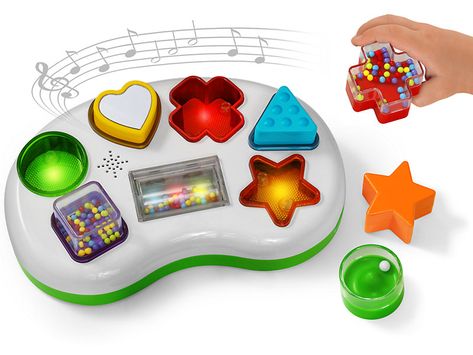 Light-Up Musical Shape Sorter at Lakeshore Learning Sensory Blocks, Teacher Magazine, Discovery Box, Kindergarten Projects, What Do You Hear, Sorting Mats, Lakeshore Learning, Game Mode, Chore Chart Kids