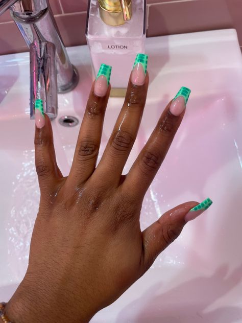 Green Crocodile Nails, Green Croc Nails, Nail Inspo Medium Length, Alligator Nails, Nails Crocodile, Croc Print Nails, Crocodile Nails, Medium Length Nails, Length Nails