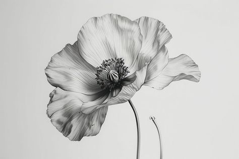 Poppy tattoo drawing flower sketch. | premium image by rawpixel.com / Bew Poppy Flower Tattoo Stencil, Poppy Line Art Tattoo, Poppy Tattoo Black And White, Poppy Flower Sketch, Black Poppy Tattoo, Poppies Drawing, Potential Aesthetic, Flower Tattoo Simple, Watercolor Poppy Tattoo