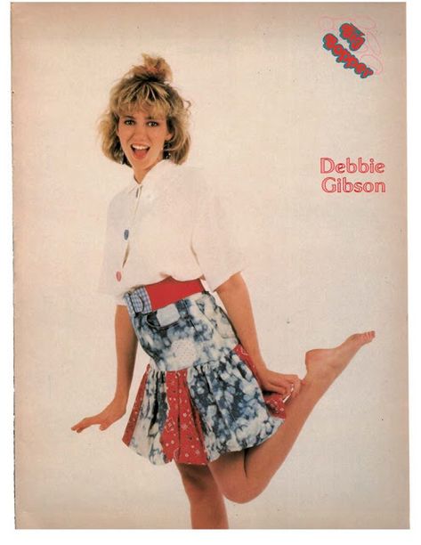 Top Of The Pops 80s: Debbie Gibson Debbie Gibson 80s, Fun Boy Three, Big Bopper, 1980s Fashion Women, The Proclaimers, Chris De Burgh, Pat Benatar, 80’s Fashion, The Wedding Singer