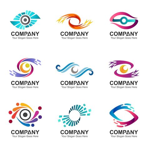 Colección de logotipo de ojo creativo Ve... | Premium Vector #Freepik #vector #logo-ojo #logo-creativo #logo-grafica #logo-abstracto Eye Logo, Andover Fabrics, Creative Eye, Social Media Branding, Logo Collection, Logo Design Template, Seo Tips, Premium Vector, Graphic Resources