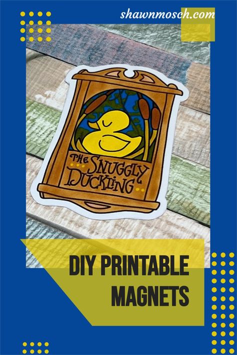 Learn how easy it is to use printable magnet sheets to make your own custom DIY magnets! There is even a coupon code you can use to save some money! Make Your Own Magnets, Diy Magnets, Stone City, Magnetic Paper, Printers Tray, Disney Day, Disney Svg, Disney Crafts, Diy Printable