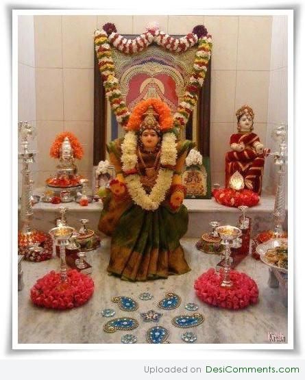 Today is first NAVRATRA. May GOD DURGA give prosperous to you and to your family.May her blessings be always with you. “JAI MATA DI” God Durga, Devi Alankaram, Pooja Decoration, Kuchu Designs, Saraswati Devi, Jai Mata Di, Devi Durga, Home Art, Beautiful Places