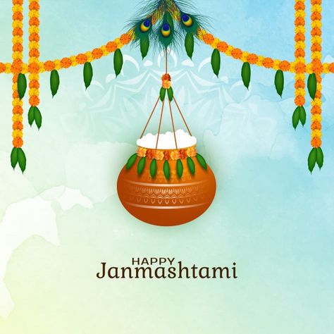 Abstract happy janmashtami stylish india... | Free Vector #Freepik #freevector #flower #card #mandala #happy Janmashtami Wallpapers, Janmashtami Pictures, Janmashtami Greetings, Happy Janmashtami Image, Janmashtami Photos, Janmashtami Images, Greeting Card Maker, Janmashtami Wishes, Happy Janmashtami