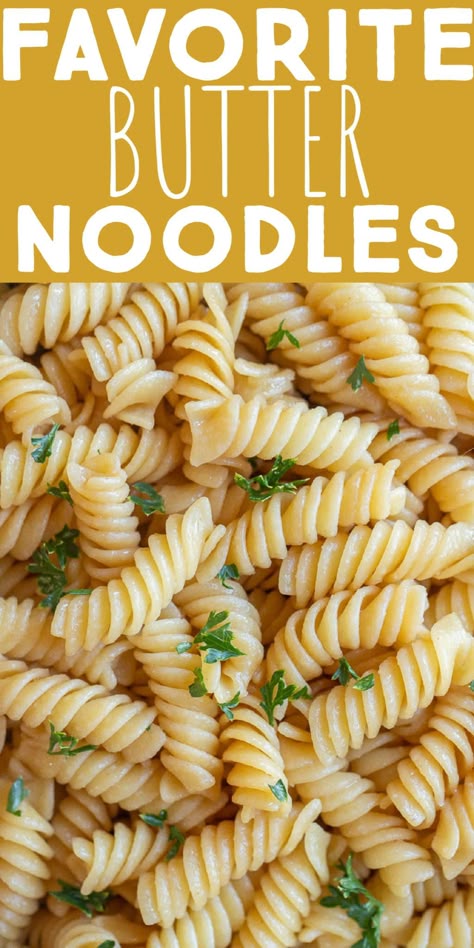 Whole Wheat Pasta Side Dish, Rotini Side Dishes, Plain Noodles What To Put On, Fancy Buttered Noodles, Lunch Ideas With Noodles, Crockpot Buttered Noodles, Elbow Noodle Side Dish Recipes, Simple Butter Noodle Recipe, How To Make Buttered Noodles