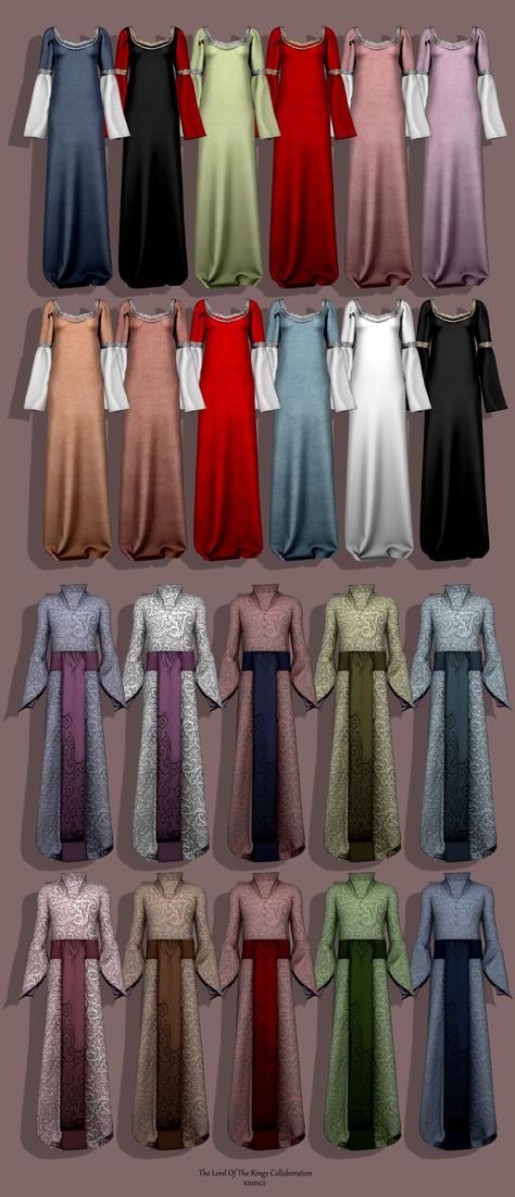 Sims 4 Decades Challenge, Tudor Dress, Historical Hats, Sims Medieval, Elf Dress, Medieval Clothes, Old Outfits, Sims 4 Dresses, Sims4 Clothes