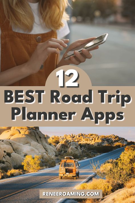 Planning Road Trip, Road Trip Apps Free, How To Plan A Road Trip, I90 Roadtrip, Roadtrip Planner, Roadtrip Tips, Boondocking Camping, Road Trip Apps, Trip Planner App