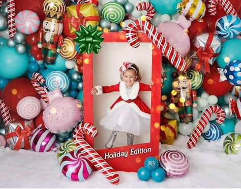 Holiday Party Ideas, Photoshoot Backdrops, Christmas Holiday Party, Christmas Mini Sessions, Kids Christmas Party, Christmas Backdrops, Office Christmas, Christmas Minis, Nutcracker Christmas