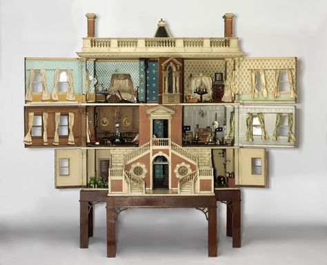 As part of a new exhibition at the National Building Museum in Washington D.C., twelve dollhouses tracing the history of British domesticity have... National Building Museum, Museum Of Childhood, British Architecture, Antique Dollhouse, Miniature Houses, Room Box, Fairy Houses, Dollhouse Dolls, The Doll