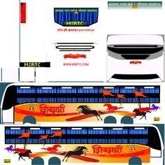 Shivshahi Bus Livery, Shivshahi Bus Skin, Msrtc Bus Livery, Nakula Shd Livery, Volvo Bus Livery, School Bus Games, St Bus, Mercedes Bus, Bus Motorhome