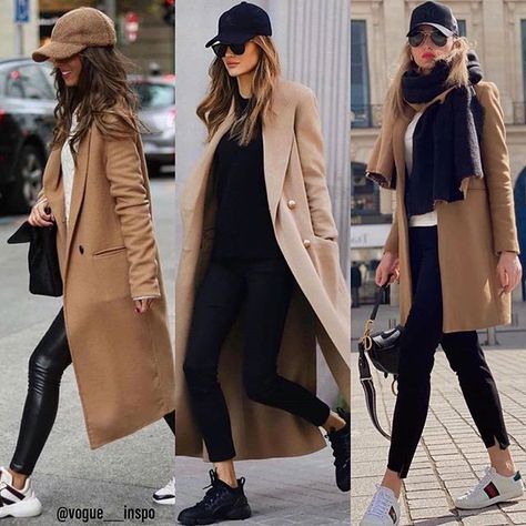 fashiondaily on Instagram: “1, 2 or 3? @ringmyfashion5 🖤” Felt Baseball, Outfits Leggins, Baseball Cap Outfit, Cap Outfit, Winter Styles, Coat Outfits, Basic Tee, Winter Fashion Outfits, Winter Casual