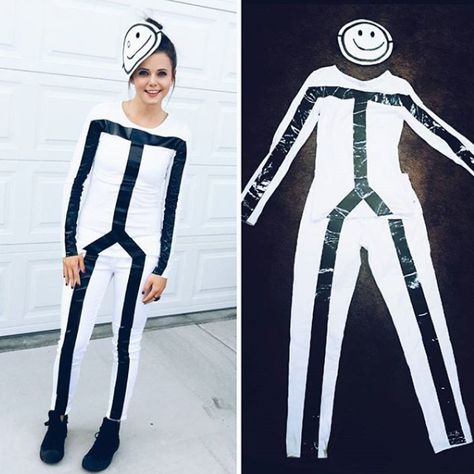 Homemade Costume Ideas, Super Easy Halloween Costumes, Easy Diy Halloween Costumes, Cheap Halloween Diy, Meme Costume, Halloween Costumes To Make, Light Halloween, Makeup Scary, Homemade Ideas