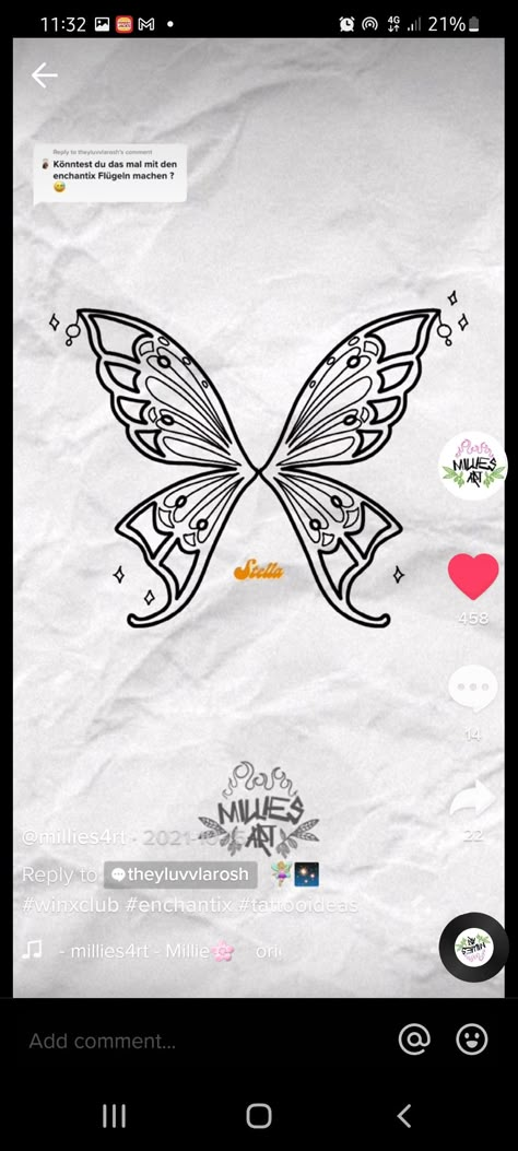 Winx Club Wings Tattoo, Winx Wings Tattoo, Winx Club Tattoo Ideas, Winx Tattoos, Winx Club Wings, Winx Club Tattoo, Marco Polaroid, Club Tattoo, Sleeves Ideas