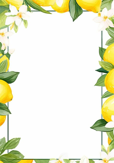 Lemon Invitations Template, Green Flowers Background, Plane Background, Lemons Wallpaper, Lemon Wallpaper, Lemon Background, 21 Diner, Free Printable Invitations Templates, Lemon Flowers