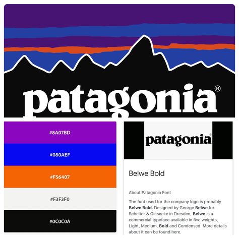 Patagonia Brand Design, Patagonia Color Palette, Patagonia Design, Patagonia Brand, Graphic Design Mockup, Patagonia Logo, T-shirt Design Illustration, Patagonia Shirts, Magazine Collage