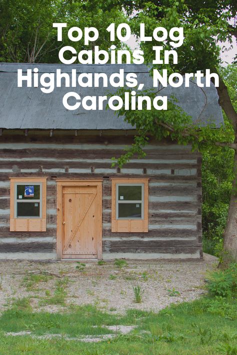 eing on elevated grounds keeps the town’s climate on the cool side of the thermometer. Some visitors go straight to Highlands Aerial Park to try out zip-lines as long as 1500 feet (457 meters), while others indulge in fly fishing and mountain biking. There are also walking trails at Cliffside Lake Recreation Area and Whiteside Mountain. At least six Highland waterfalls make it to the must-see list. Check out more of these secluded log cabins in Highlands, North Carolina before your trip! Highlands North Carolina, Secluded Cabin, Cedar Log, Mirror Lake, Luxury Cabin, Mountain Lodge, Bathroom Top, Mountain Retreat, Log Cabins
