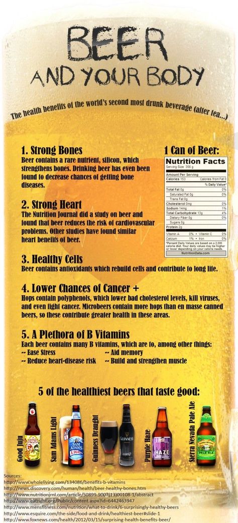 Beer And Your Body Please view the bottom of infographic for document sources. I do not know who designed the infographic, as always... If it's you let me know.  Thanks! Benefits Of Beer, Beer Benefits, Beer Facts, All Beer, Beer Recipes, How To Make Beer, Beer Brewing, Best Beer, Drinking Beer