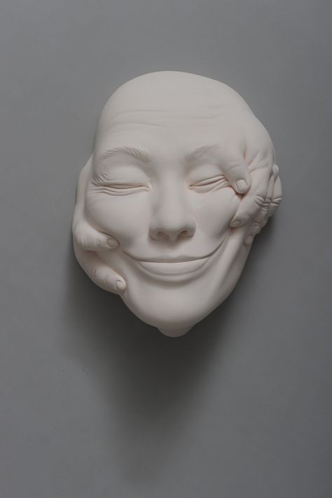 Johnson Tsang’s Surreal, Porcelain Faces Carry Wide-Ranging Emotions | Hi-Fructose Magazine Johnson Tsang, A Level Art, Ap Art, Sculpture Clay, Surreal Art, Art Sculpture, Clay Art, Sculptor, Ceramic Art