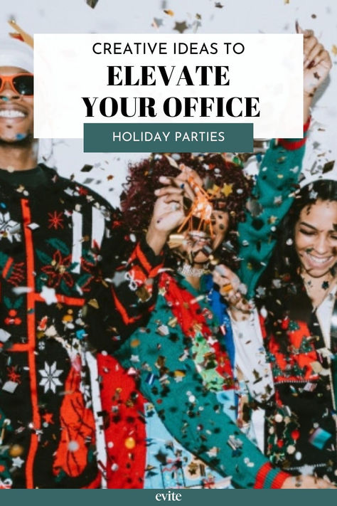 How to plan an office holiday party everyone will enjoy. It’s the most wonderful time of the year, AKA, the office holiday party! If you’re shaking your head “no” right now, we’re very, very sorry that your past holiday parties weren’t as festive or fun as they should have been. Don’t worry—our holiday guide is filled with unique corporate holiday party ideas, as well as some classics to get everyone into the holiday spirit this year! Corporate Holiday Party Ideas, Office Christmas Party Ideas, Office Holiday Party Ideas, Office Colleagues, Holiday Party Ideas, Corporate Holiday Party, Staff Party, Work Holiday Party, Holiday Party Themes