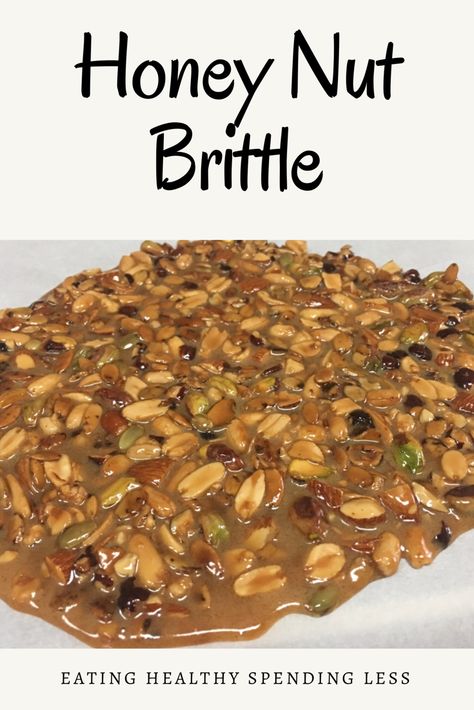 Honey Brittle, Nut Brittle Recipe, Nut Brittle, Recipe With Honey, Honey Dessert, Paleo Recipies, Autumn Baking, Almond Brittle, Nut Bars