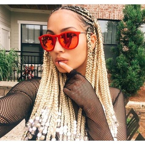 Ghana Women, Blonde Box Braids, Short Box Braids, Blonde Braids, Long Box Braids, Fulani Braids, Box Braids Styling, Braids With Beads, Beautiful Braids