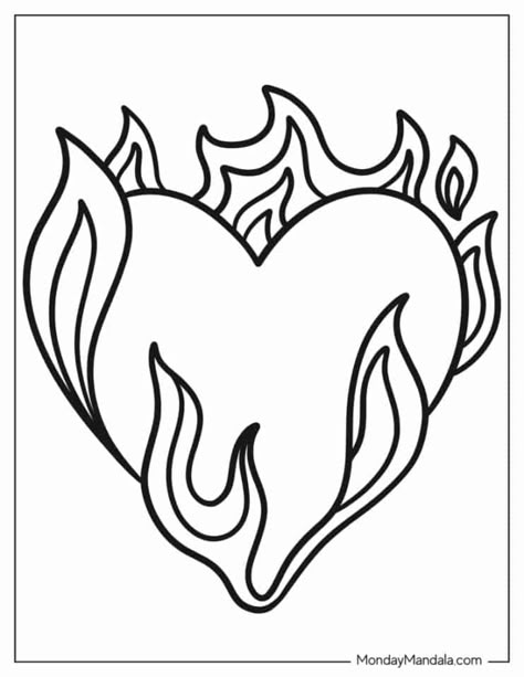 60 Heart Coloring Pages (Free PDF Printables) Images To Color Free Printable, Free Drawing Templates, Coloring Pages Grunge, Coloring Pages Bold And Easy, Things To Colour In, Easy Coloring Pages For Teens, Cute Simple Coloring Pages, Bold Coloring Pages, Valentine’s Day Coloring Pages