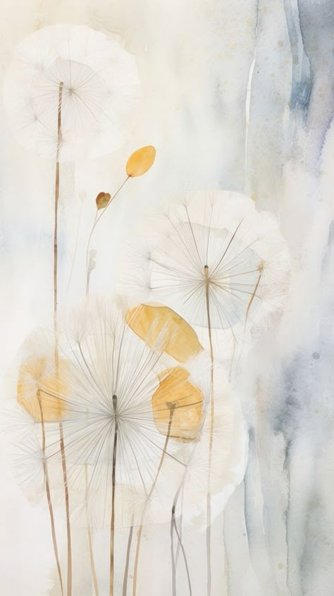 Dandelion abstract painting flower. | free image by rawpixel.com / Hein Rawpixel Wallpaper, Lounge Background, Dandelion Abstract, Dandelion Watercolor, Dandelion Wallpaper, Dandelion Painting, Dandelion Yellow, Flower Abstract, Wallpaper Flower