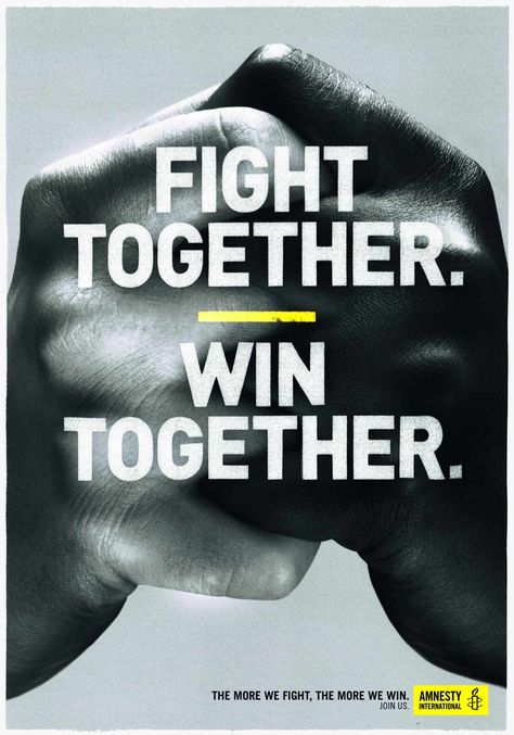 Amnesty International: The Thrill of Victory 2 Advocacy Campaign Posters, Politic Campaign Posters, Advocacy Campaign Posters Environment, Charity Advertising Campaign, Amnesty International Campaign, Compassion Fatigue, Amnesty International, Creative Advertising Campaign, Motivational Messages