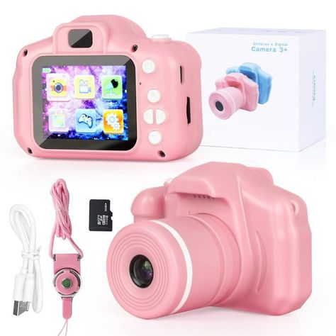 Pink Digital Camera, Kids Digital Camera, Toys Ideas, Cute Camera, Kids Camera, Digital Video Camera, Lavender Nails, Toy Camera, Cool Gifts For Kids