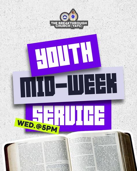 Flyer for #midweek service Midweek Service, Flyer Design Inspiration, Creative Flyers, Flyer Design, Design