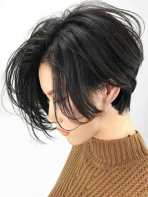 Androgynous Haircut, Straight Short Bob, Dunner Wordend Haar, Short Straight Hair, Lace Front Human Hair, Trendy Haircuts, Trending Hairstyles, Human Hair Wig, Short Bob Hairstyles