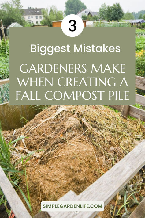 a compost pile next to a garden. Building A Compost Pile, Compost Pile Diy, Backyard Compost, Compost Garden, Compost Mulch, Diy Compost, Seed Starter Kit, Compost Pile, How To Make Compost