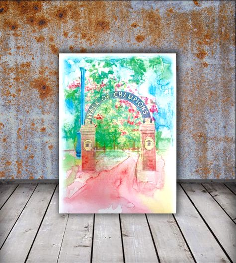 University Of Mississippi, Ole Miss, High School Graduation, School Graduation, Watercolor Print, Mississippi, Original Artwork, High School, University