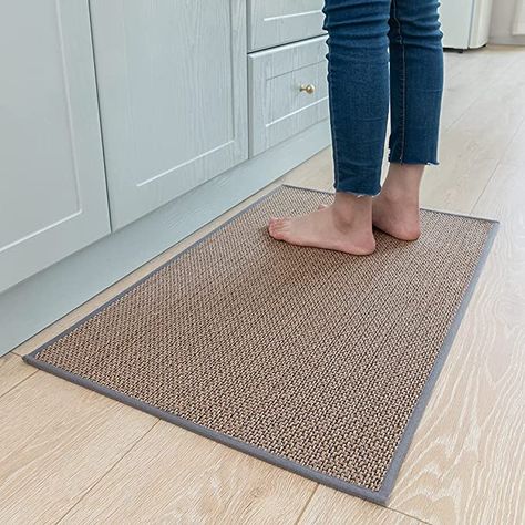 Amazon.com: Kitchen Rugs and Mats Non Skid Washable, Absorbent Runner Rugs for Kitchen, Front of Sink, Kitchen Mats for Floor (Grey, 20"x32"): Furniture & Decor Home Updates Diy, Kitchen Rugs Washable, Rugs For Kitchen, Kitchen Rugs And Mats, Sink Kitchen, Kitchen Runner Rug, Applique Quilting, Home Addition, Home Updates