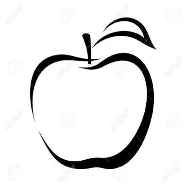 Cider Label, Apple Outline, Apple Tattoo, Black Contour, Photos Logo, Art Apple, Apple Vector, Free Coloring Pages For Kids, Apple Icon