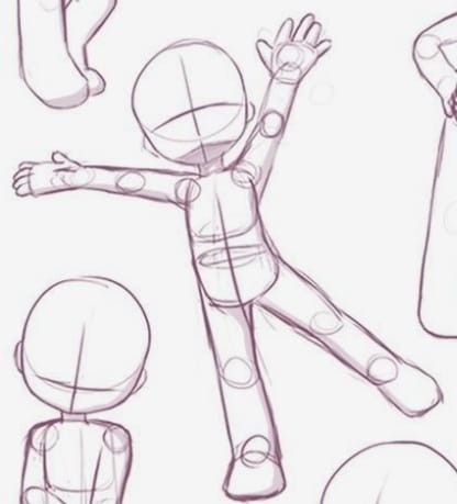 Anatomy Reference Cartoonish, Childish Pose Drawing Reference, Kid Body Drawing Anatomy, Child Body Base, Child Base Drawing, Children Poses Drawing, Cartoon Body Types, Kid Poses Drawing Reference, Kid Drawing Reference