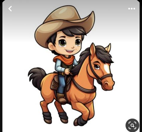 Cowboy Clipart, Cowboy Draw, Horse Animation, Horse Cartoon, Baby Horse, Cars Party, Horse Illustration, Country Kids, Cartoon Boy