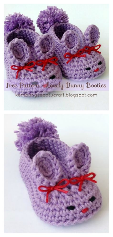 Lovely Bunny Slipper Free Crochet Pattern #freecrochetpatterns  #crochetslippers  #crochetbunny Crochet Bunny Slippers Free Pattern, Free Crochet Pattern For Toddler Slippers, Crochet Bunny Slippers, Crochet Toddler Slippers, Crochet Animal Slippers, Slipper Crochet, Crochet Baby Booties Pattern, Crochet Leg Warmers, Crochet Baby Shoes Pattern