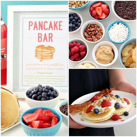 Birthday Brunch Activity Ideas, Pancake Supper Ideas, Office Breakfast Ideas Parties, Winter Brunch Ideas, Belgian Waffles Toppings, Staff Breakfast, Office Breakfast, Office Atmosphere, Pancake Bar