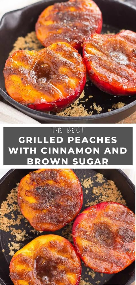 #TheJoyofFruitPicking Grilling Dessert Recipes, Grilled Peach Dessert, Sommer Mad, Grilled Desserts, Grilled Fruit, Peach Desserts, In My 20s, Fresh Peaches, Grilled Peaches