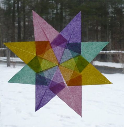 The Enchanted Tree: Paper Star Craft Tutorial Christmas Star Crafts, Ukrainian Christmas, Enchanted Tree, Stars Craft, Paper Stars, Craft Tutorial, Tutorial Diy, Christmas Star, Christmas Crafts For Kids